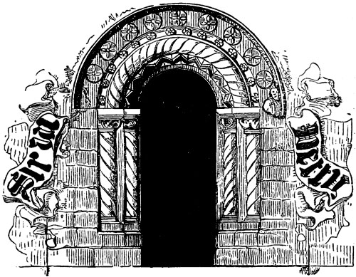 An arch entry-way