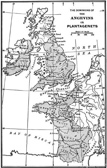 THE DOMINIONS OF THE ANGEVINS OR PLANTAGENETS