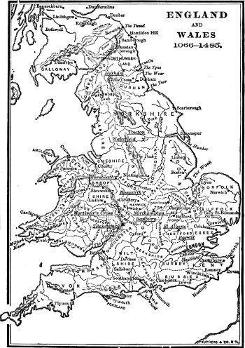 ENGLAND AND WALES 1066-1485.