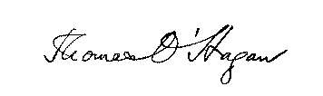Signature of Thomas O'Hagan