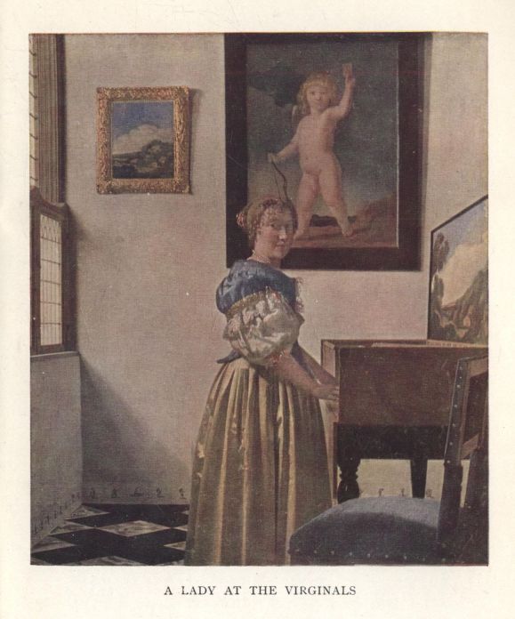 PLATE IV.--A LADY AT THE VIRGINALS (STANDING)