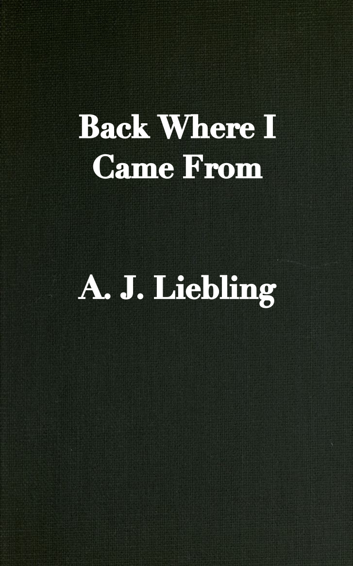 The Distributed Proofreaders Canada eBook of Back Where I Came From