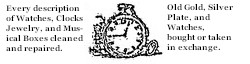 Depiction of clock or watch in advertisement