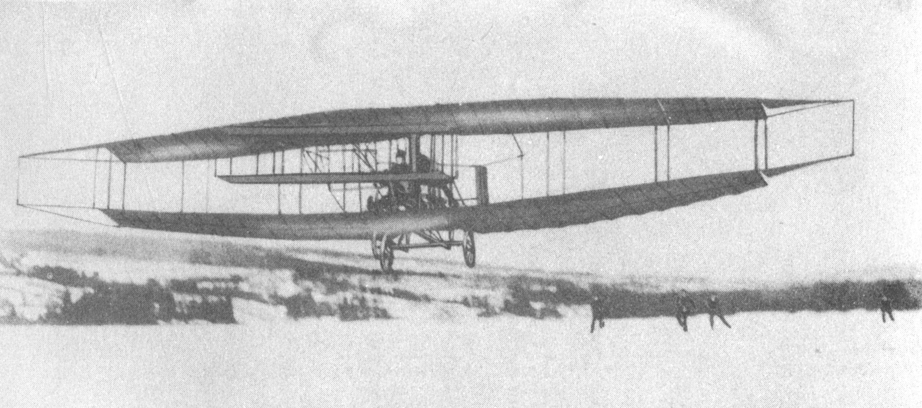 Douglas McCurdy flying the “Silver Dart” at Baddeck, N.S.