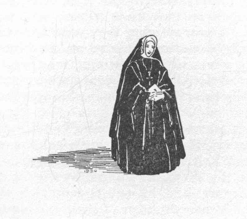 Nun in traditional garb