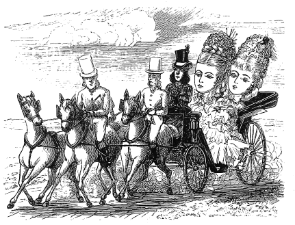 two women in a carriage