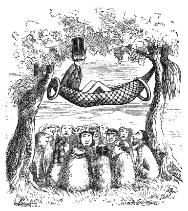 man in a hammock