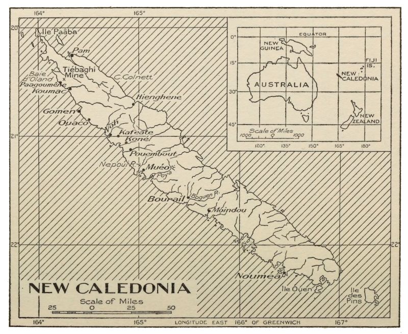 Map of New Caledonia