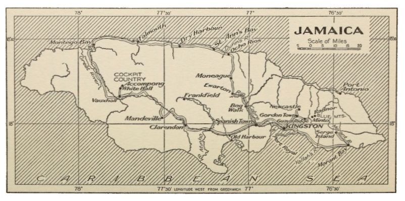 Map of Jamaica