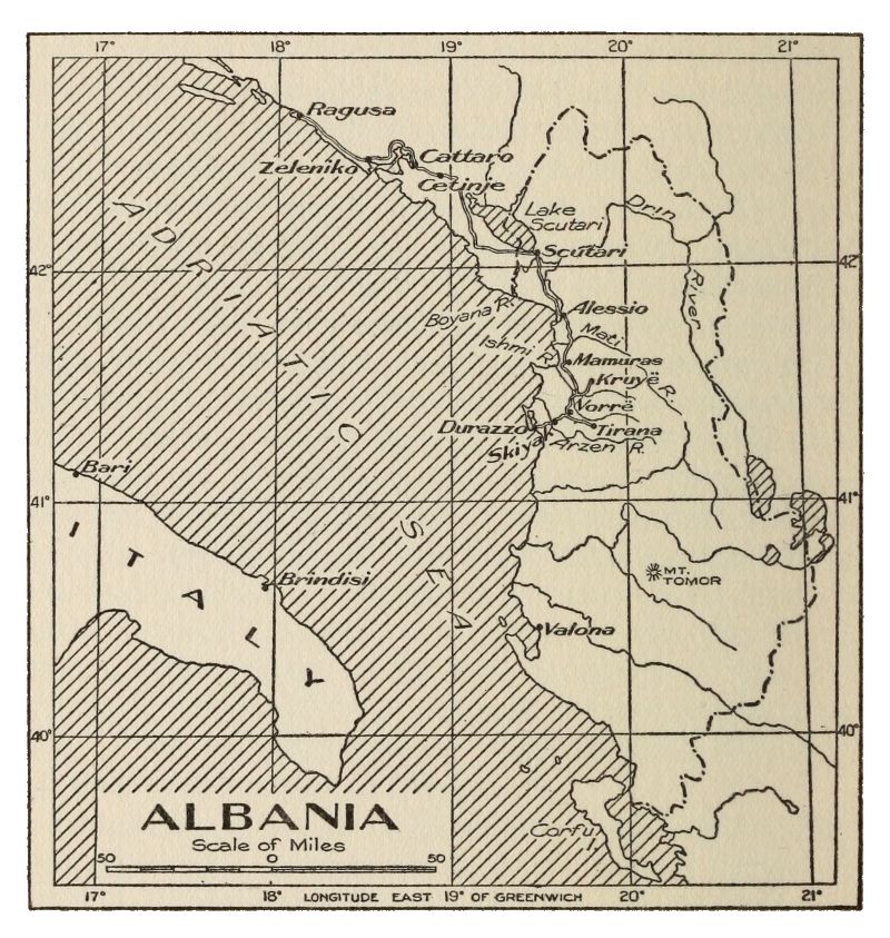 Map of Albania