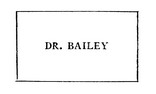 DR. BAILEY