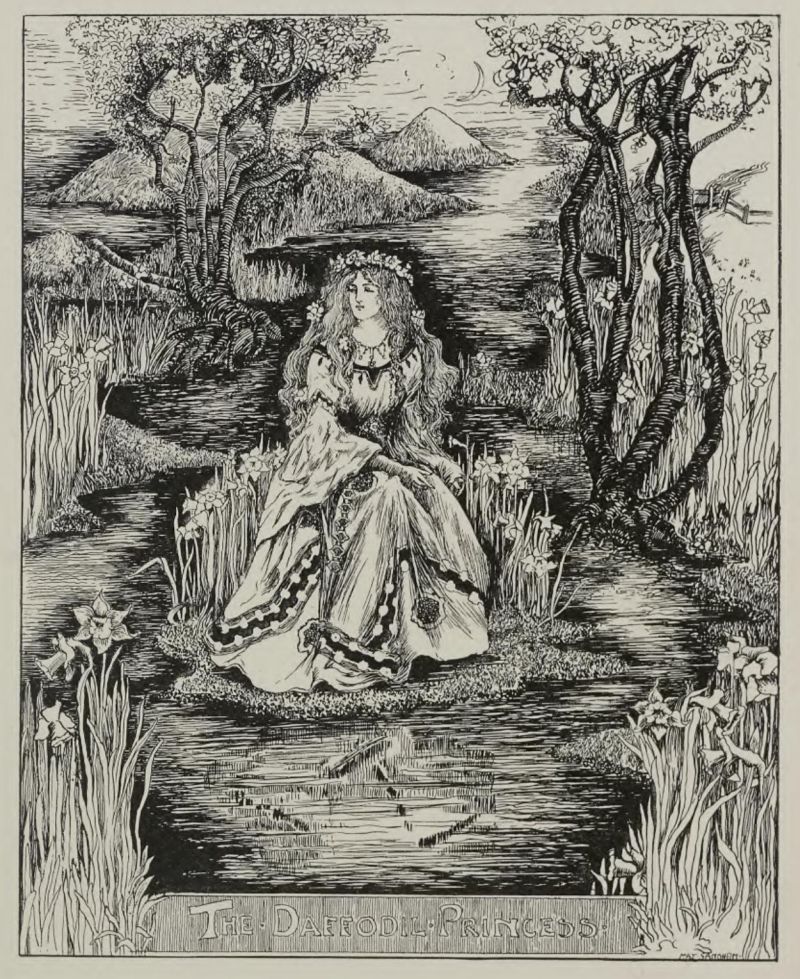 woman sitting on an island in a stream