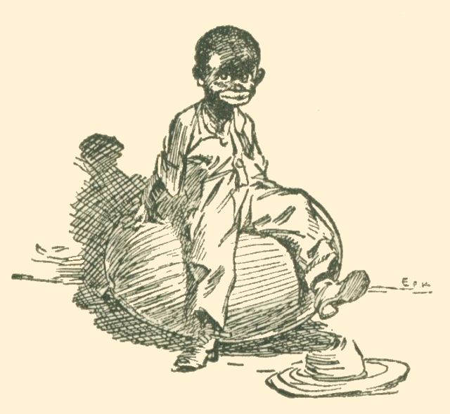 boy sitting on a watermelon