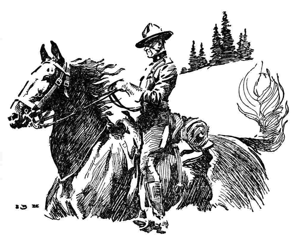 Mountie on a horse