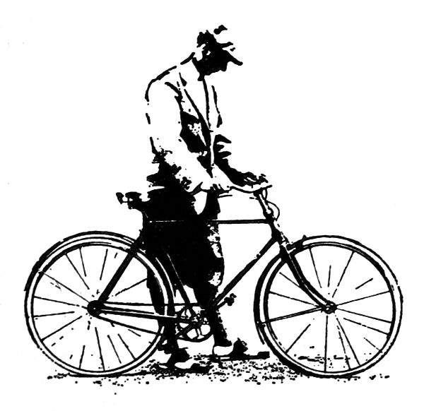 man with bicycle