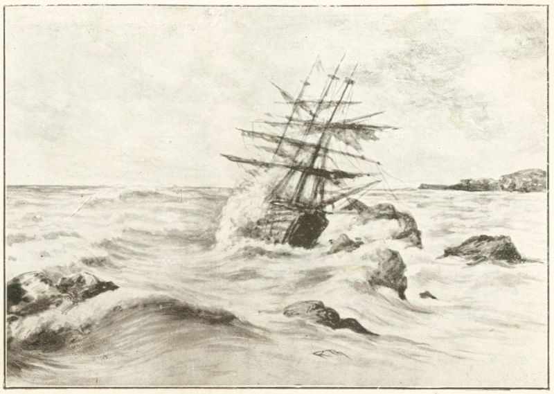 a sailingship on the waves