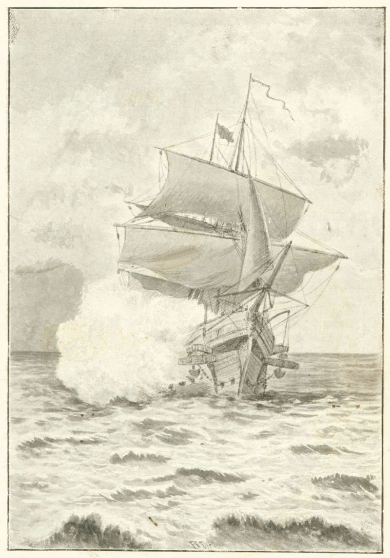 sailiing ship firing cannons.